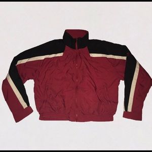 ⬇️Vintage Champion Red Windbreaker Large